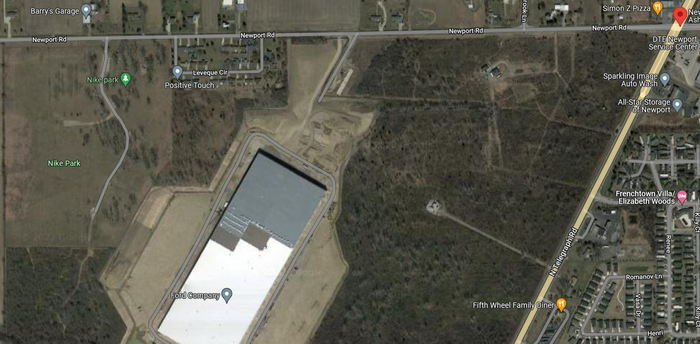 Nike Missile Site D-58 - Carleton - Aerial Showing Nike Park And Ford Plant (newer photo)